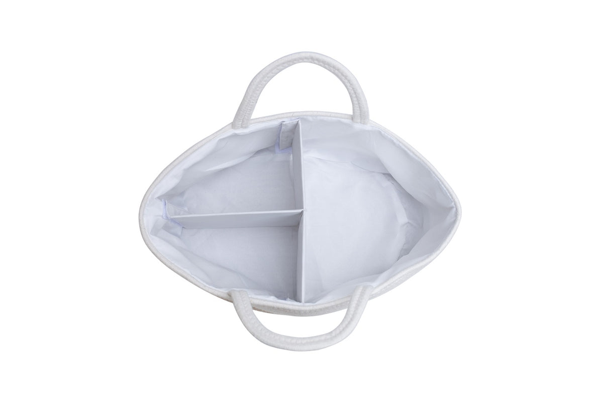 Cotton rope diaper caddy OATMEAL SANDY BEIGE Mila Millie