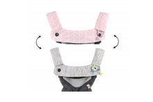 Load image into Gallery viewer, Drool and teething pads PINK HERRINGBONE