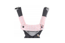 Load image into Gallery viewer, Drool and teething pads PINK HERRINGBONE