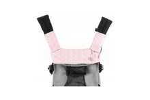 Load image into Gallery viewer, Drool and teething pads PINK HERRINGBONE