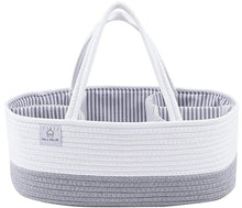 Load image into Gallery viewer, Large cotton rope diaper caddy GRAY
