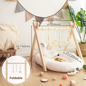 Wooden Montessori Baby Play Gym