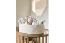Load image into Gallery viewer, Cotton rope diaper caddy OATMEAL SANDY BEIGE