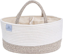 Load image into Gallery viewer, Cotton rope diaper caddy BROWN