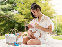 Load image into Gallery viewer, Cotton rope diaper caddy BROWN