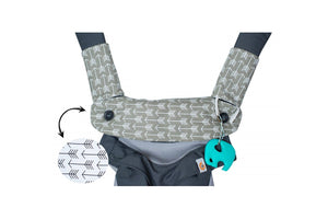 Drool and teething pads GRAY ARROW