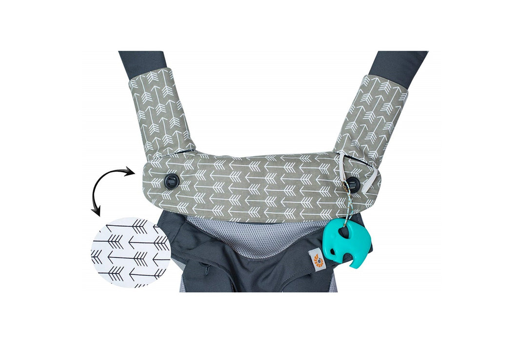 Drool and teething pads GRAY ARROW