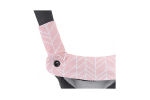 Drool and teething pads PINK HERRINGBONE
