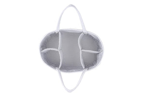 Large cotton rope diaper caddy GRAY