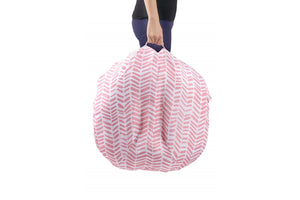 Lounger cover PINK HERRINGBONE