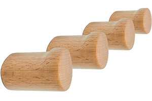 Wooden wall wooks 4 PACK BEECH - Mila Millie