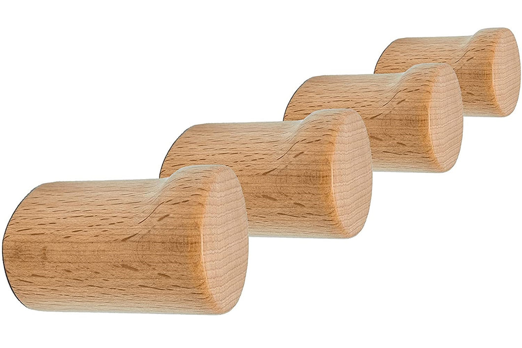 Wooden wall wooks 4 PACK BEECH - Mila Millie