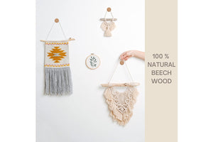 Wooden wall wooks 4 PACK BEECH - Mila Millie