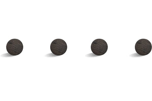 Wooden wall wooks 4 PACK WALNUT - Mila Millie