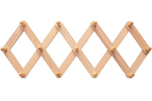 Load image into Gallery viewer, Accordion style wooden wall rack 13 HOOKS - Mila Millie