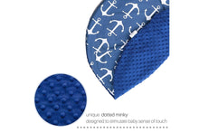 Load image into Gallery viewer, Minky nursing pillow cover BLUE ANCHOR