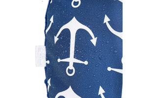 Minky nursing pillow cover BLUE ANCHOR