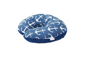 Minky nursing pillow cover BLUE ANCHOR