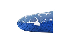 Load image into Gallery viewer, Minky nursing pillow cover BLUE ANCHOR