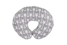 Load image into Gallery viewer, Minky nursing pillow cover GRAY ARROW