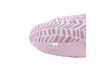 Load image into Gallery viewer, Minky nursing pillow cover PINK HERRINGBONE