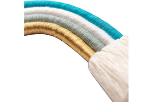 Macrame wall hanging BLUE GOLD - Mila Millie