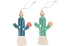 Load image into Gallery viewer, Macrame wall hanging BLUE GREEN - Mila Millie
