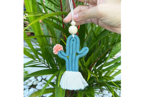 Macrame wall hanging BLUE GREEN - Mila Millie