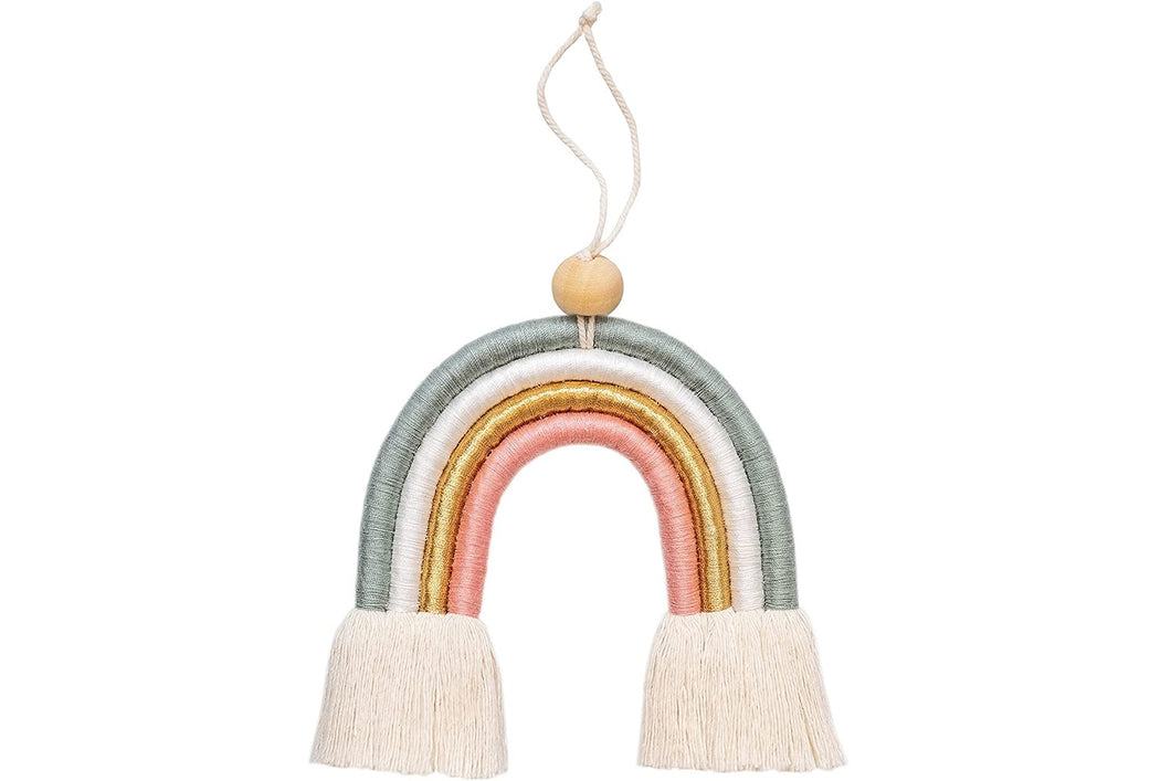 Macrame wall hanging PINK GOLD TEAL - Mila Millie