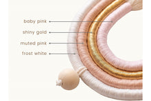 Load image into Gallery viewer, Macrame wall hanging PINK GOLD - Mila Millie