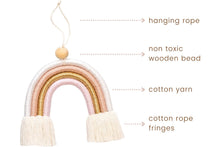 Load image into Gallery viewer, Macrame wall hanging PINK GOLD - Mila Millie