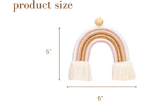 Load image into Gallery viewer, Macrame wall hanging PINK GOLD - Mila Millie