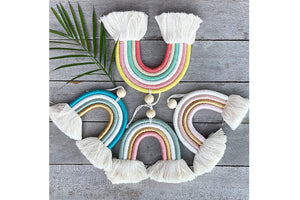 Macrame wall hanging PINK GOLD - Mila Millie