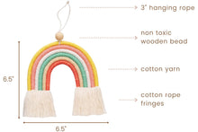 Load image into Gallery viewer, Macrame wall hanging UNICORN RAINBOW - Mila Millie