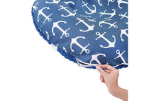 Load image into Gallery viewer, Minky lounger cover BLUE ANCHOR